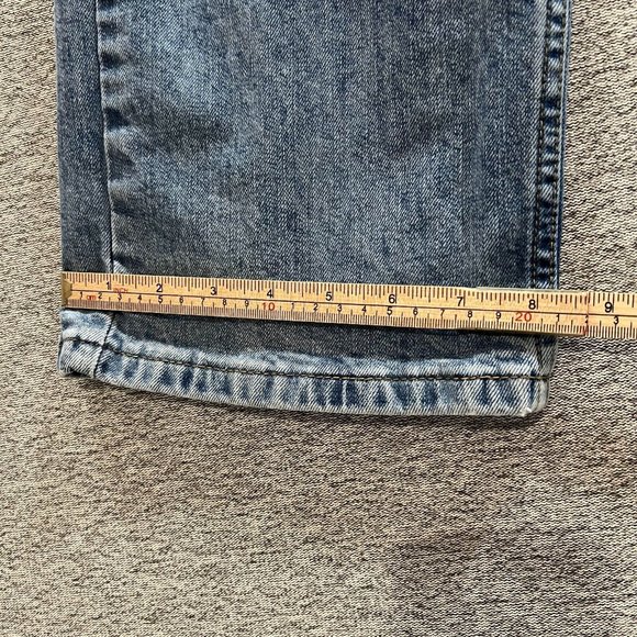 Levi's 505 Jeans Men 36x32 (36x31 Actual) Blue Acid Wash Mid Rise Straight - Picture 11 of 14